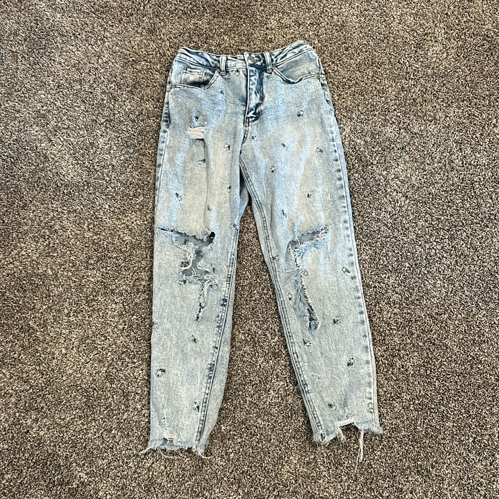 Baby blue teen jeans